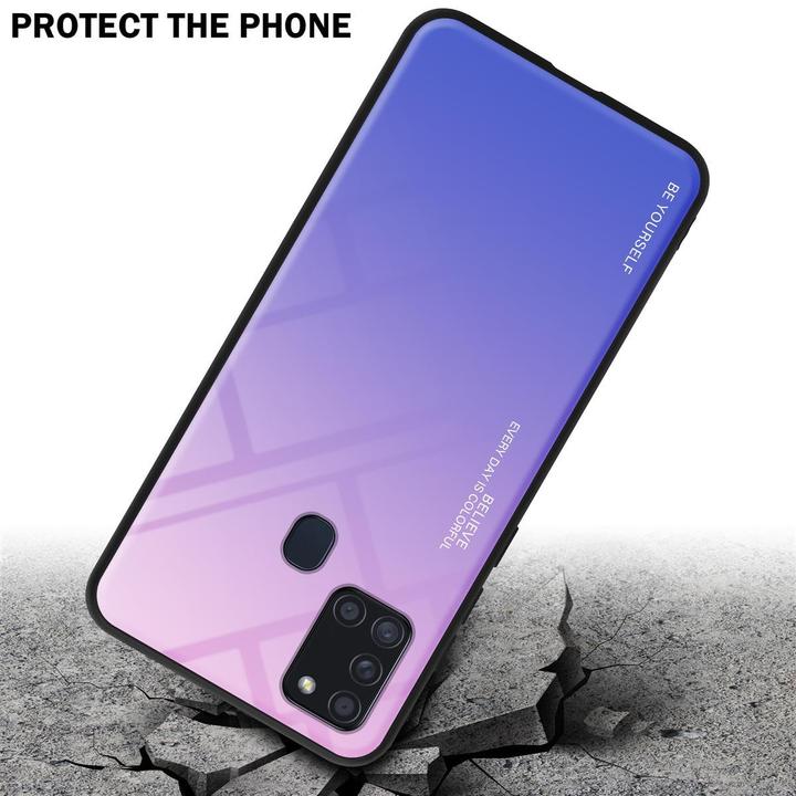 Produktbild Cadorabo TPU 2 Farben Glas Cover (Samsung Galaxy A21s)