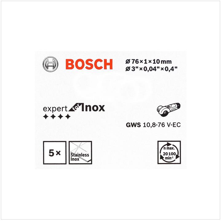 Actual product image Bosch Professional Zubehör PRO Stainless Steel and Metal cutting disc, 76 x 1 x 10 mm