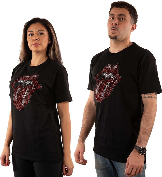 Image du produit The Rolling Stones Unisexe Adulte Classic Tongue Embelli T-shirt (L)