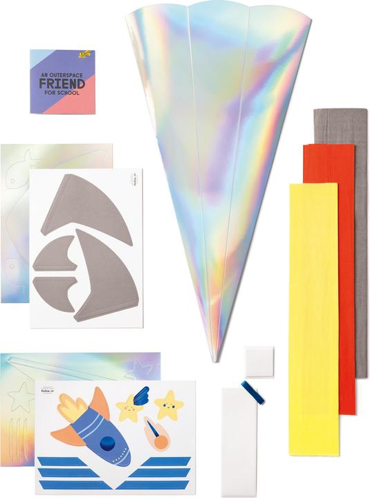 Immagine prodotto Folia Set per bricolage cono scolastico Space School (68 cm, 7 x)