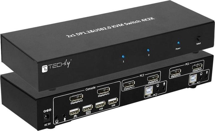 Produktbild Manhattan 2-Port DisplayPort1.2 Dual-Monitor KVM Switch