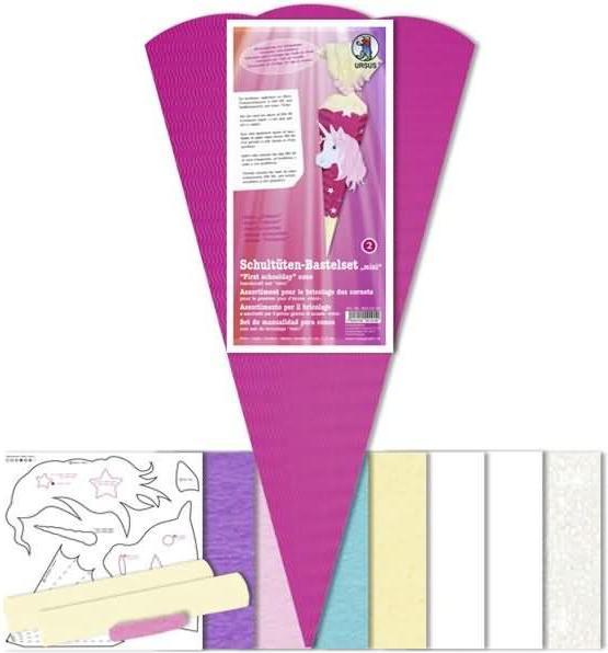 Produktbild Ursus Geschwister-Schultüten-Bastelset "Einhorn" (41 cm, 1 x)