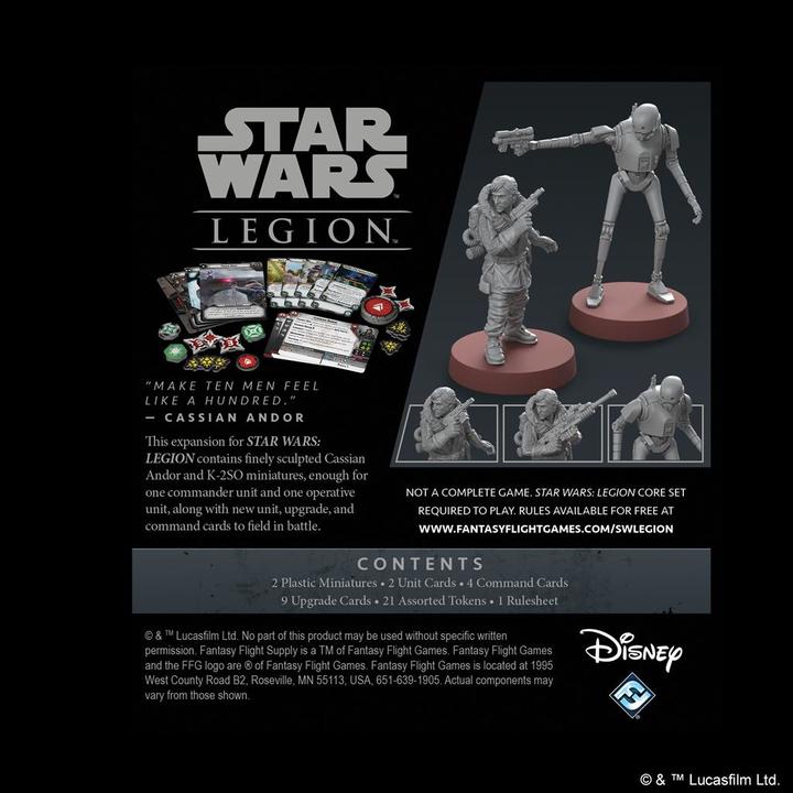 Produktbild FFG FFGD4653 - Cassian Andor: Star Wars Legion, ab 14 Jahren (Erweiterung, DE-Ausgabe) (Deutsch)