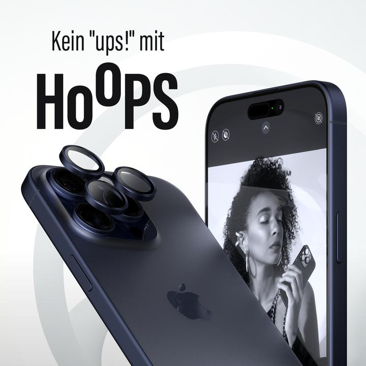 Produktbild PanzerGlass Hoops Camera Lens Protector (1 Stück, Apple iPhone 15 Pro Max, Apple iPhone 15 Pro)