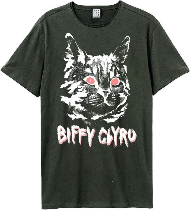 Actual product image Amplified Unisex Adult Black Cat Biffy Clyro T-Shirt (3XL)