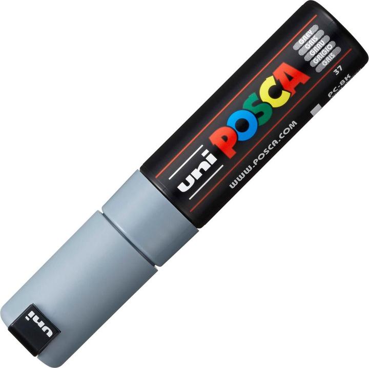 Immagine prodotto Posca Marchio PC-8K con punta a cuneo (Grigio, 8 mm, 1 x)