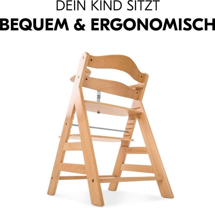 Produktbild Hauck Hochstühle Hochstuhl Alpha Plus Natur im Sparset - inkl. (Hochstuhl)