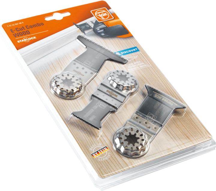 Actual product image Fein Plunge cut saw blade E-Cut Combo Starlock Wood, 3-piece