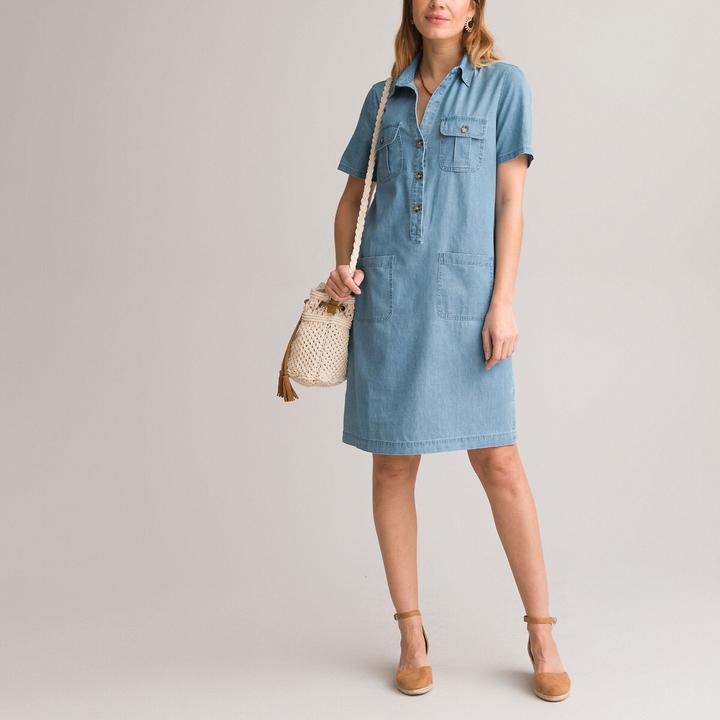Immagine prodotto Anne Weyburn Abito dritto in denim con maniche corte (50)