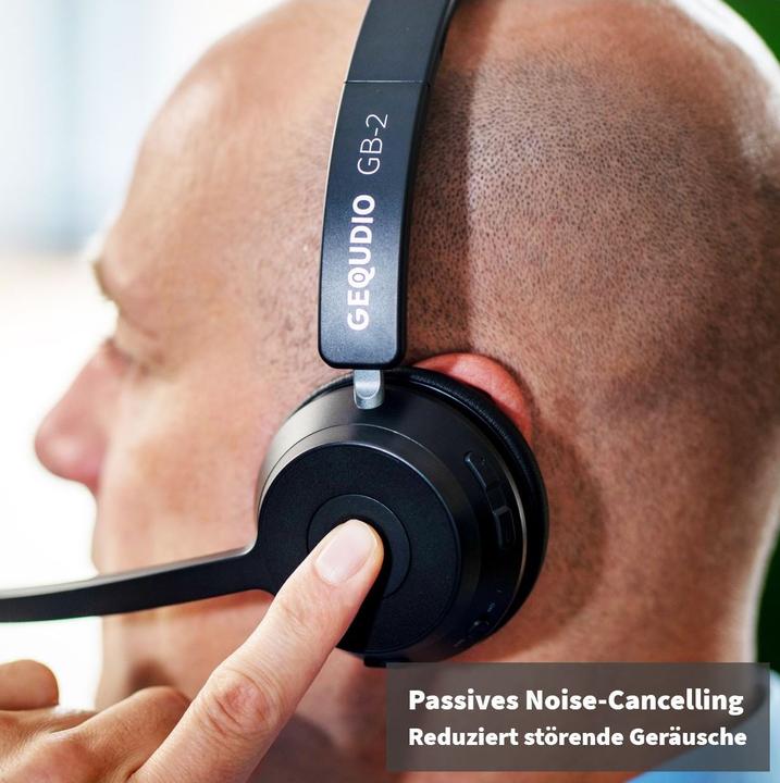 Image du produit Gequdio Bluetooth Headset GB-2 mit Ladestation,USB,Netzteil (Sans fil)