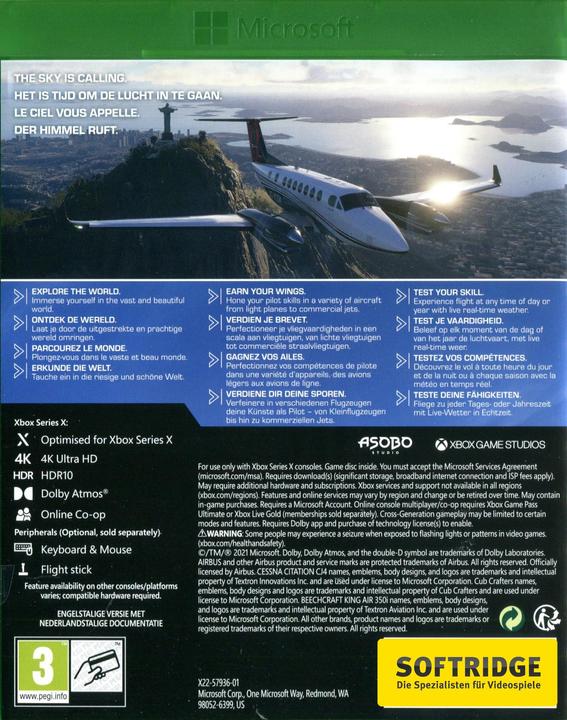 Produktbild Microsoft Flight Simulator Standard Edition (Xbox Series X, DE)