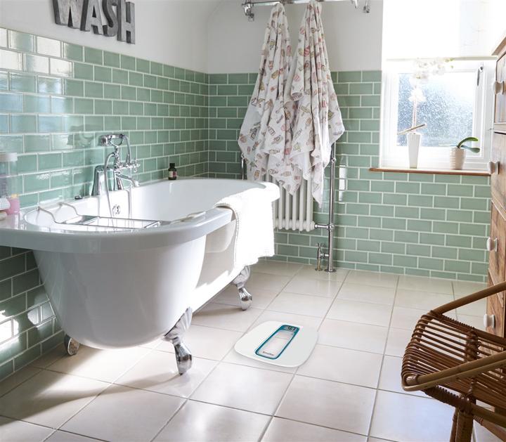 Image du produit Terraillon Personenwaage Window Vocal Blau Weiss (160 kg)