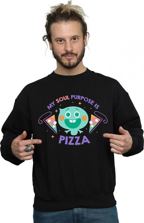 Actual product image Disney Mens Soul 22 Soul Purpose Is Pizza Sweatshirt (XL)