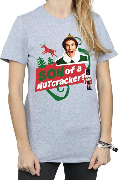 Produktbild Elf Son Of A Nutcracker Boyfriend Fit TShirt (M)
