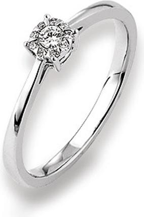 Produktbild Natsumi Schmuck Diamantring Weissgold 18K/750 0.04/0.05 ct G si (57, 750/18 K Gold)