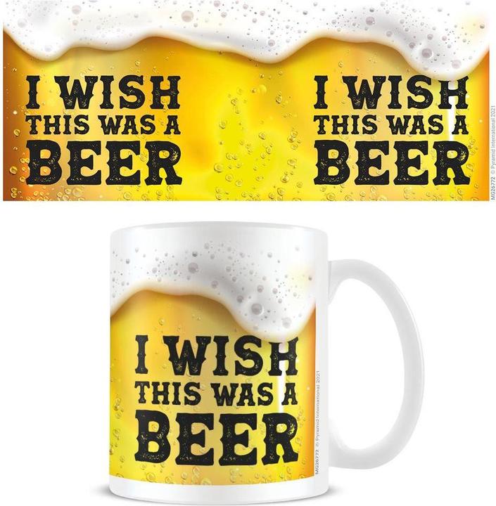 Actual product image Pyramid Coffee Mug I Wish This Was Beer (325 ml, 1 x)