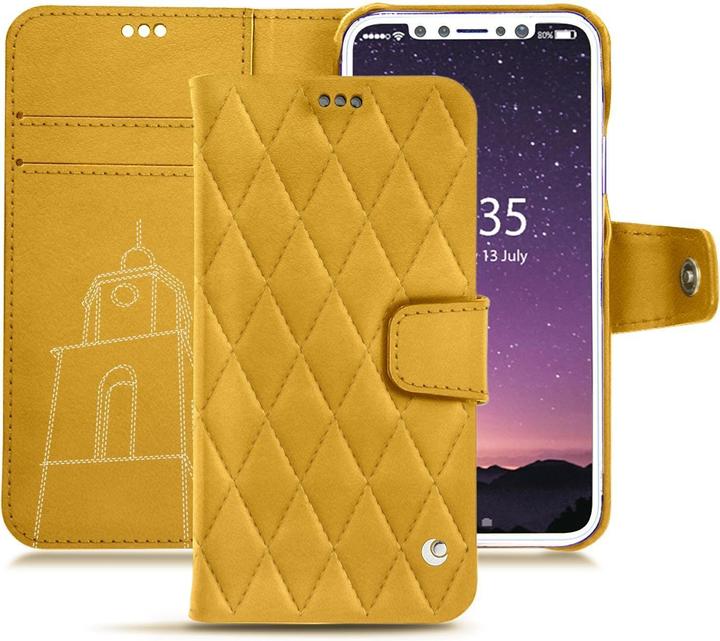 Noreve Lederschutzhülle Wallet (Apple iPhone XS)