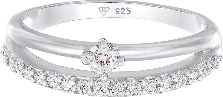 Produktbild Elli Kristall Ring, Ring Set, Solitär-Ring (54, 925 Silber)