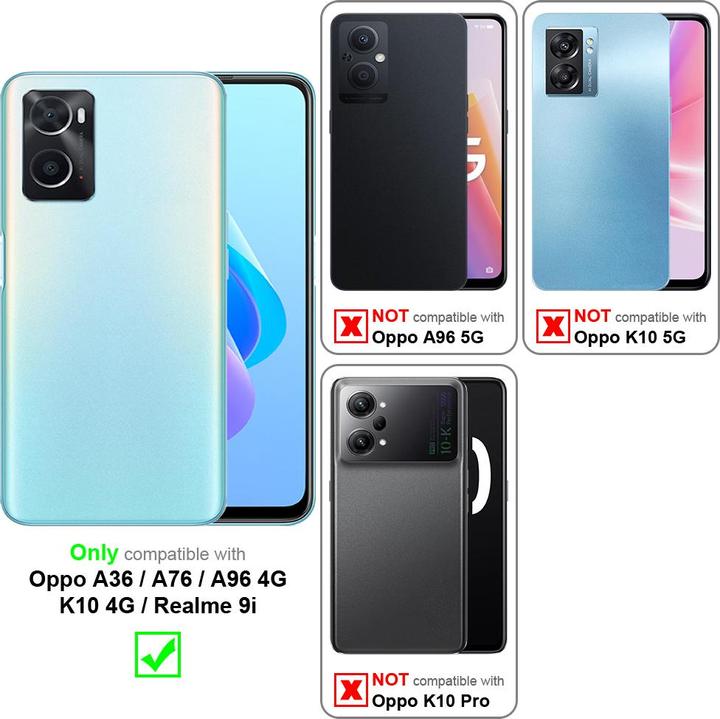 Image du produit Cadorabo Chaîne de téléphone portable pour Oppo A36 / A76 / A96 4G / K10 4G / Realme 9i Necklace Cover