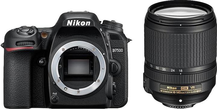 Nikon D7500 Kit (18 - 140 mm, 21.51 Mpx, APS-C / DX)