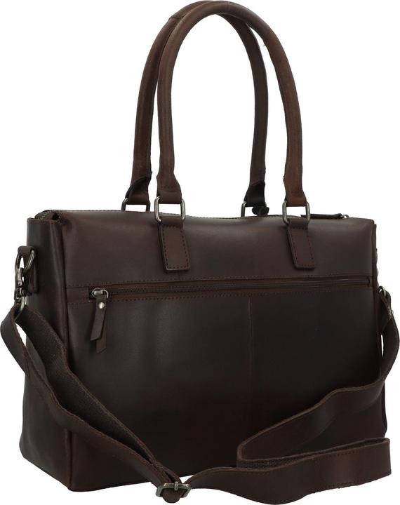 Actual product image Burkely On The Move Laptopbag 15,6 Zipper Inclusief Powerbank - aktetas - Bruin (17 l)