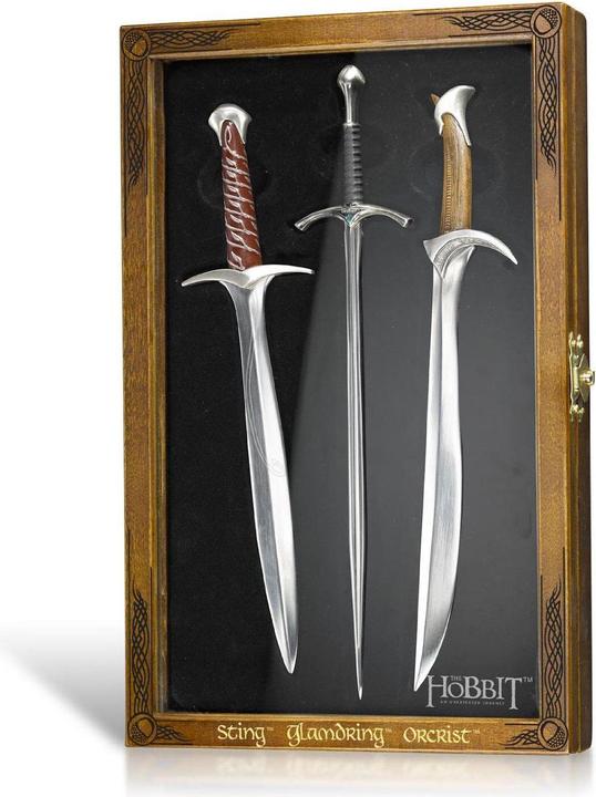 Actual product image Noble Collection The Hobbit Letter Opener Set Swords