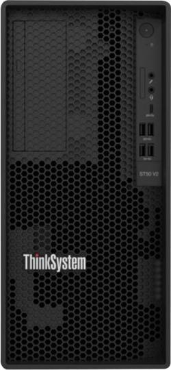 Actual product image Lenovo ThinkSystem ST50 V2 Xeon E-2324G 4C 3.1GHz 65W 1x16GB 3200MHz UDIMM 2x960GB 5400Pro SATA SSD (Intel Xeon E-2324G, 16 GB, Tower Server)