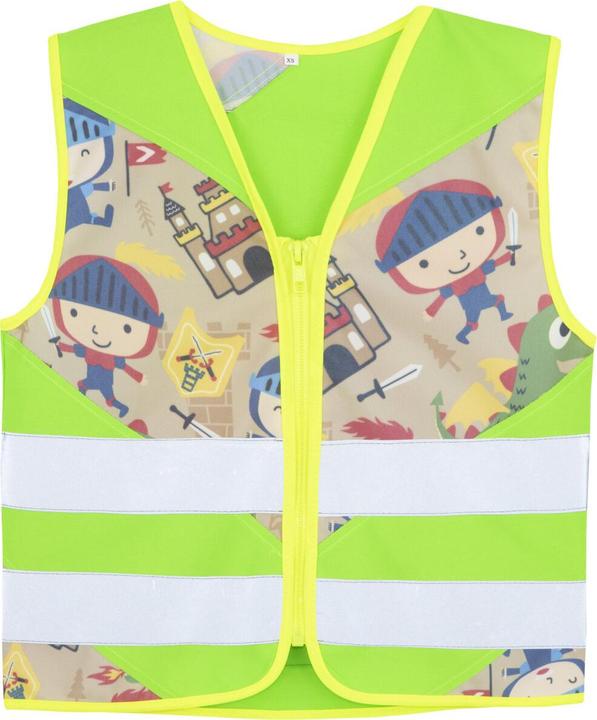 Actual product image Korntex Kinder Warnweste Action „Fantasy“ - CO2 Neutral - Hellgrün/Ritter - XXS (XXS)