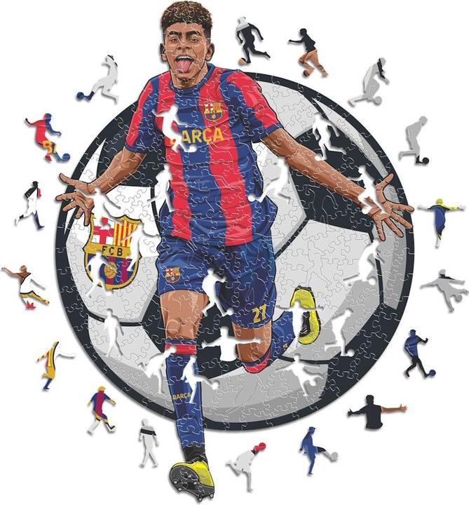 Iconic FC Barcelona - Lamine Yamal - puzzle in legno taglia S (150 pezzi) (150 pezzi)