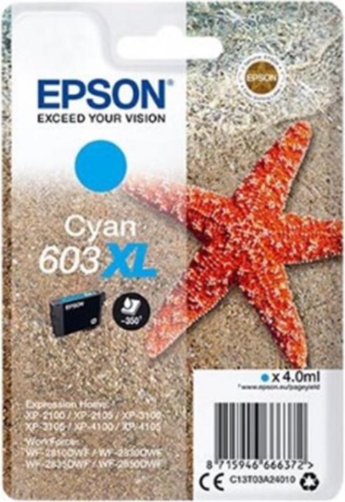 Actual product image Epson Singlepack 603XL Ink (C)