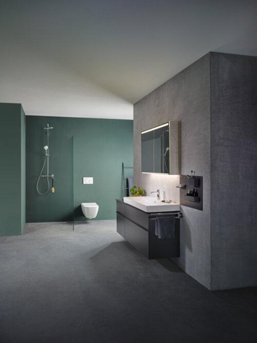 Actual product image Geberit Keramag / Washbasin Smyle Square 55 cm white 500259011 (440 mm, 550 mm)