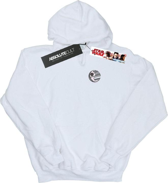 Actual product image Star Wars Mens Death Star Chest Print Hoodie (M)