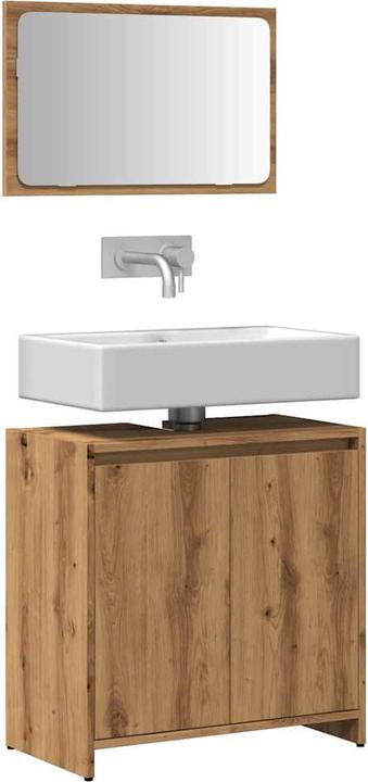 Immagine prodotto VidaXL 2-tlg. Badmöbel-Set Artisan-Eiche Holzwerkstoff