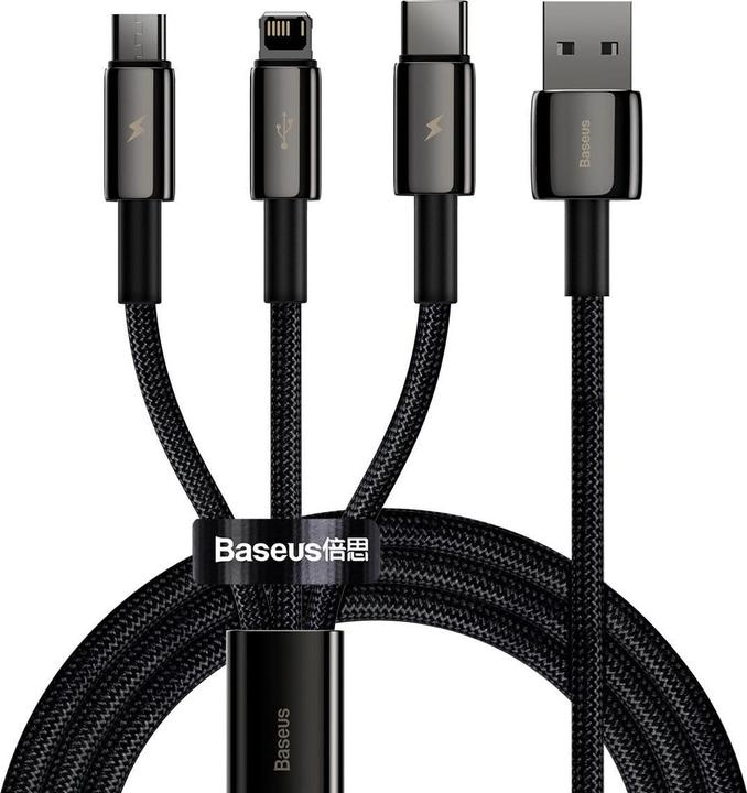 Baseus USB A – USB C, Lightning, USB Micro B (1.50 m, USB 2.0)