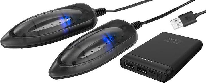 Produktbild Revolt Portabler USB-Schuhtrockner mit UV-Licht und kompakter USB-Powerbank (1 x)