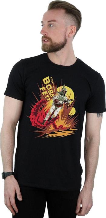 Actual product image Star Wars Mens Boba Fett Rocket Powered T-Shirt (M)