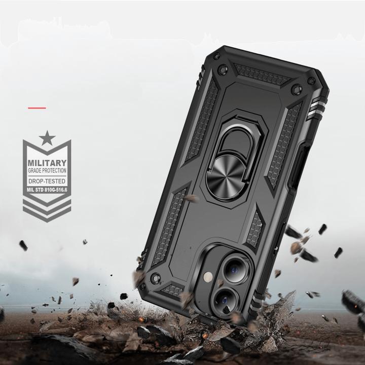 Immagine prodotto Cover-Discount iPhone 16 - Robusta cover posteriore con kickstand (Apple iPhone 16)