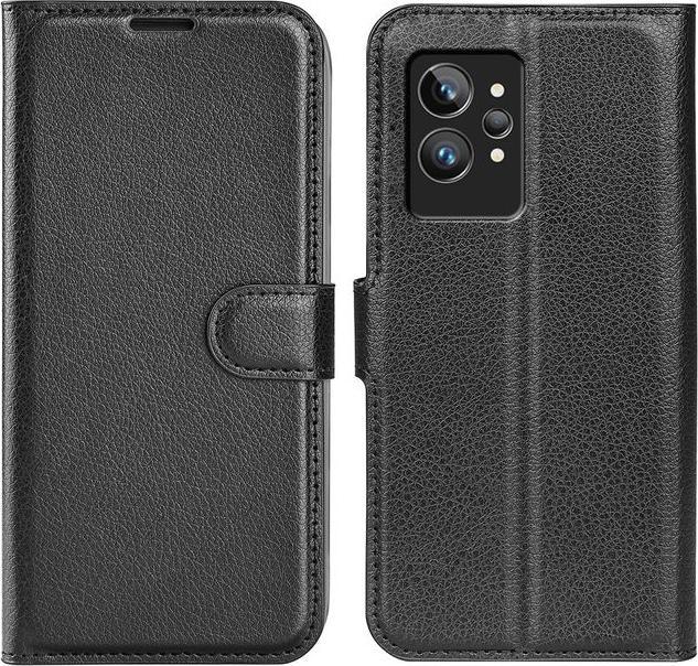 Actual product image MU Classic Litchi Leather Bookcover Series (Realme GT2 Pro)