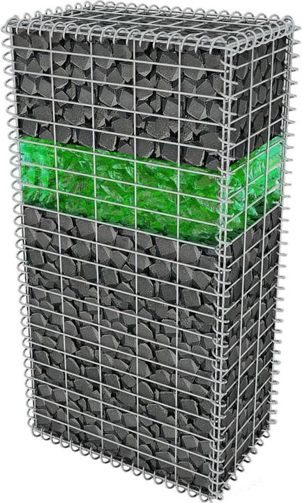 Actual product image Diverse Hardware Glass gabion stones green 60-120 mm 25 kg
