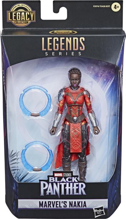 Actual product image Hasbro Marvel Legends Series Black Panther Legacy Collection Marvel's Nakia, 15 cm tall action figure for p