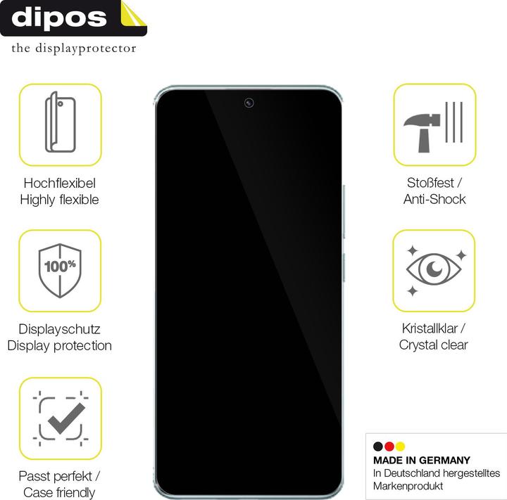 Immagine prodotto Dipos 3D Full-Cover Pellicola Protettiva (1 Pezzo/i, Xiaomi Redmi Note 14 Pro+ 5G)
