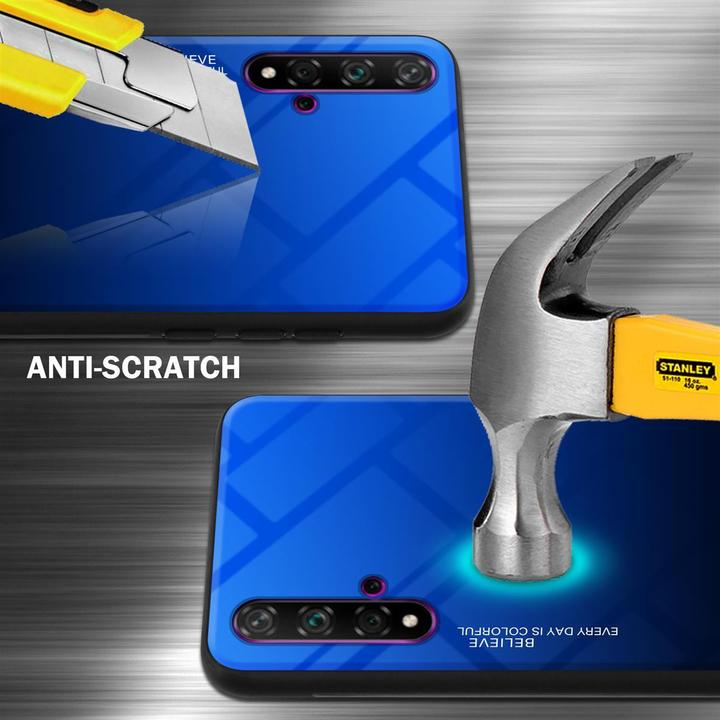 Actual product image Cadorabo TPU 2 colors glass cover (TCL 20S, K20, Huawei Nova 5T)