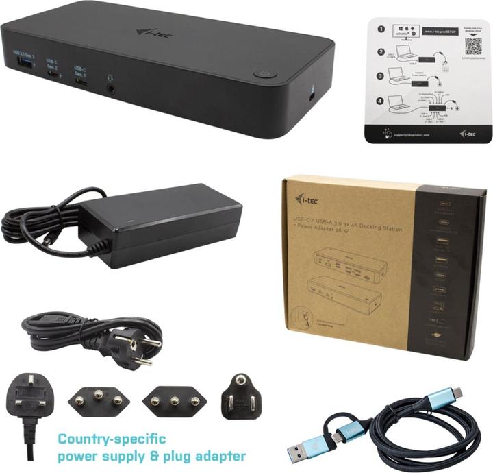 Actual product image i-tec Triple 4K (USB-C, 12 Ports)