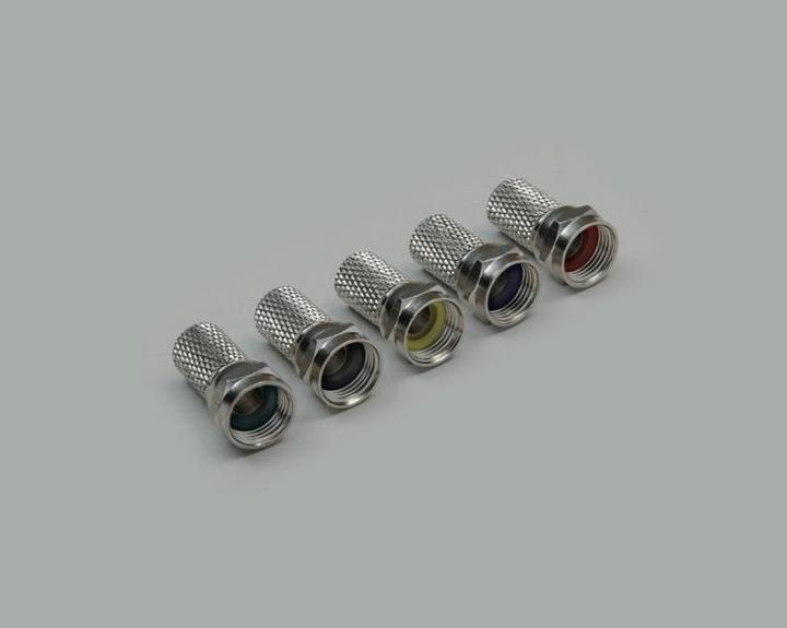 Produktbild BKL Electronic 1 St. 0403018/GN F-Stecker mit Aufdreh-Anschluss Kabel-Durchmesser: 6.8 mm 1 S (Antennenkabel)