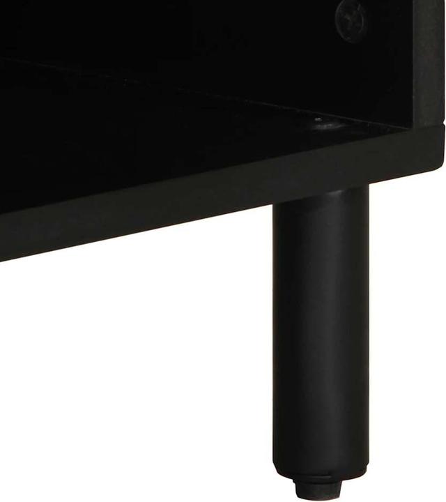 Produktbild VidaXL TV Schrank Lowboard Fernsehschrank Fernsehtisch Schwarz Raues Mangoholz (100 x 33.5 x 46 cm)