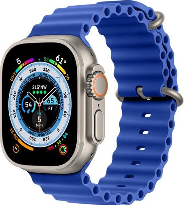 Produktbild PhoneLook Gummi Silikon Armband gewellt Ultra 49 mm (49 mm, Gummi / Silikon)