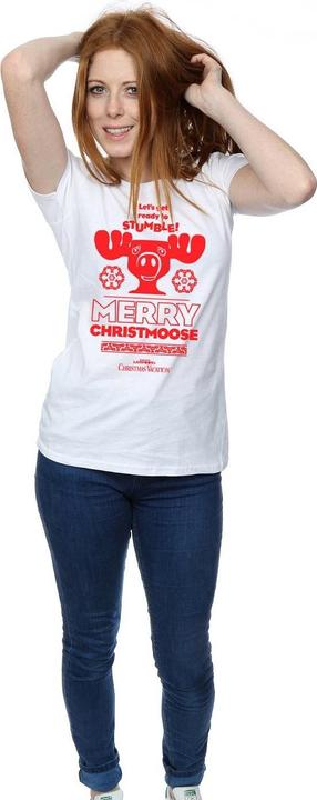 Immagine prodotto National Lampoon´s Vacation National Lampoon's Christmas Vacation Merry Christmoose Maglietta Donna (S)