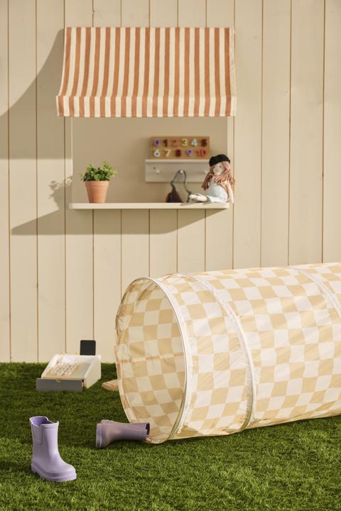 Actual product image Kids Concept Play tunnel chequered yellow