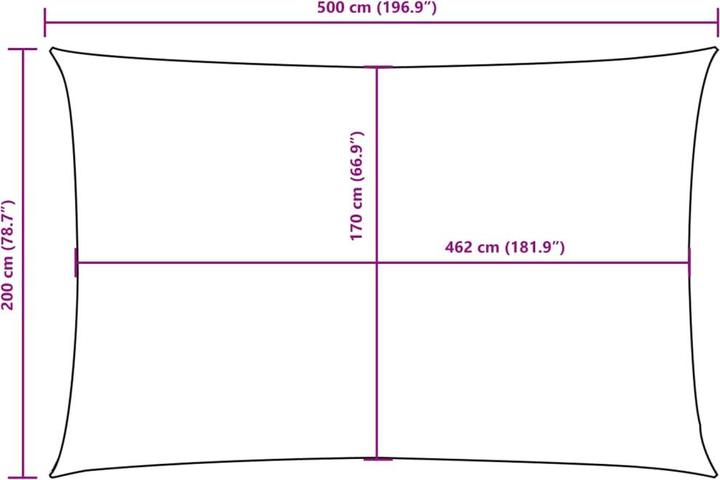 Actual product image VidaXL Awning (500 x 200 cm)