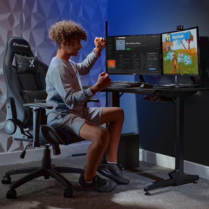 Image du produit X Rocker Chaise de jeu eSports compacte Agility JR Noire Carbone